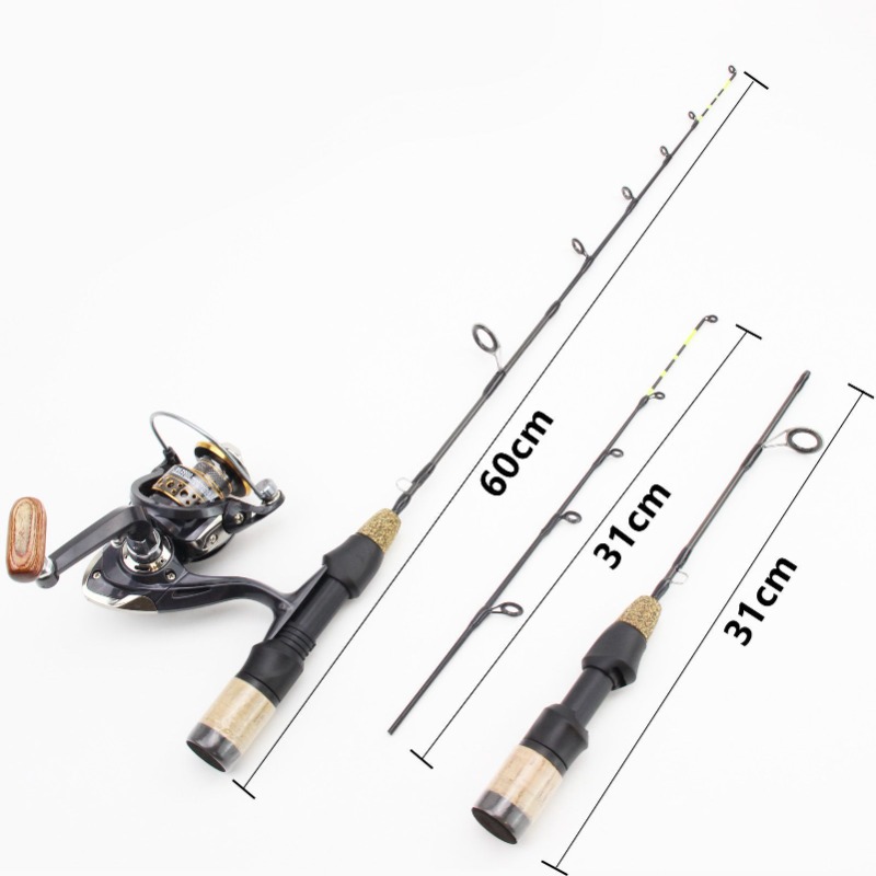 60cm 2 Tips Rod Reel Combos Wi - Ice Fishing Tip Up 评论和价格