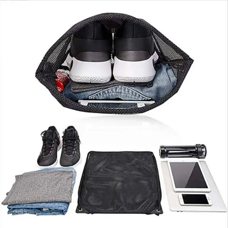 Mesh backpack with rope, quick - Fishing Equipment Bag 评论和价格